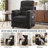 34" Chenille Power Recliner Chair with Side Pockets, Stepless Remote Control, Small Space Electric Recliner, 350 lb Capacity-2064714043
