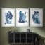 Indigo Collide I - Impression personnalisée de qualité supérieure avec cadre mat - 3 pièces-1887176398