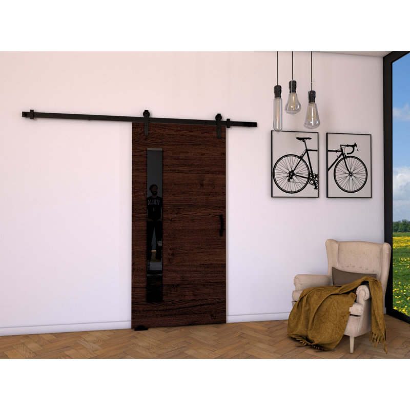 Toller Veneers Sliding Doors, 205cm H x 106cm W x 1.6cm D, Wenge