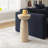 Sleek Cylinder Sandstone Side Table-621090166