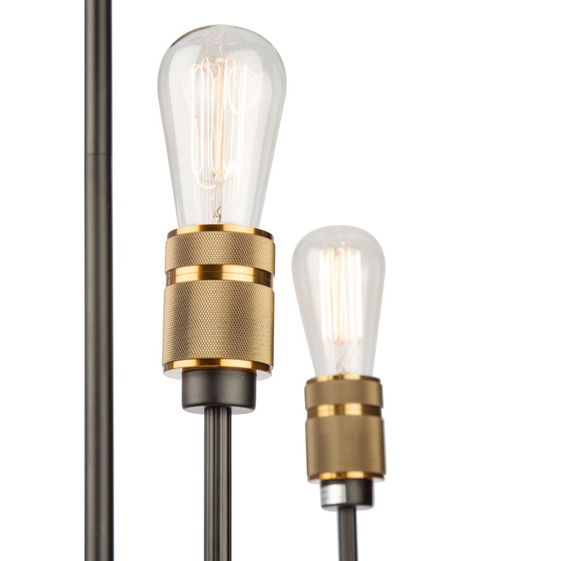 Lustre linéaire 9 lumières spoutnik moderne Gilfillan