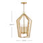 Luminaire suspendu avec chandelle 25,5 po Sammi-1536921735