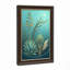 Toile agave sarcelle et yucca avec croissant de lune, art mural sur toile-133563759
