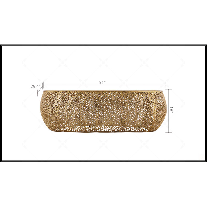 Table basse ovale