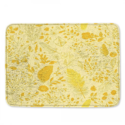 Tapis de bain floral