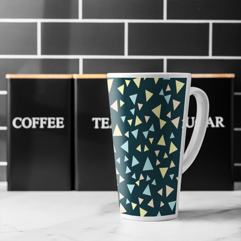 Triangles Latte Mug