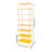 8 Tiers Tall Rectangular Acrylic Floorstanding Shoe Rack Shoe Storage Shelf For Entryway Orange Clear-20439785