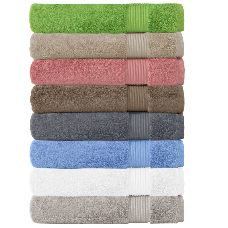 Hammel Amadeus Turkish Cotton Towels - Quick-Dry, Absorbent, and Luxuriously Soft, Set of 6, Stone