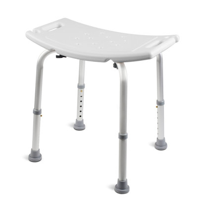 Chaise de douche réglable et antidérapante avec pieds d'aspiration pour adultes et personnes âgées