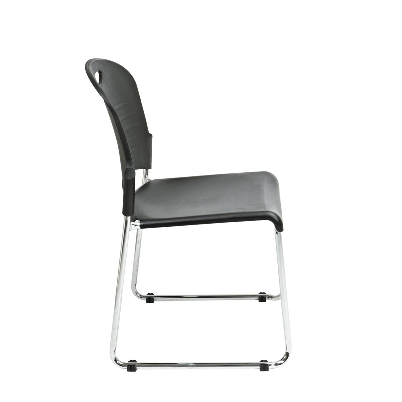 Chaise empilable sans accoudoirs, Noir