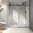 Matte Black Shower Door 6076, 70mm Stainless Steel Pulleys, Function, Nano Clean, Tempered Glass, Bathroom Mesmerizing Addition 304 Large , Cleaning, Accessory
