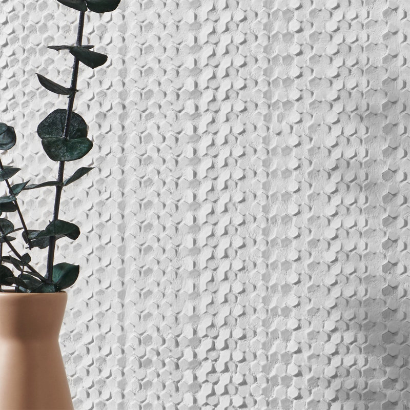 Carreau de mur en plastique Blaze Echo 1,25 po x 0,12 po, Blanc