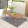 Adriti Rectangular Extendable 59.1'' L x 35.4'' W Outdoor Dining Table