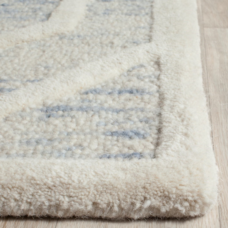 Tapis géométrique en laine touffeté à la main Deedgra, Rectangle 2 pi x 3 pi