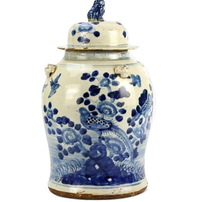 Handmade Porcelain China Ginger Jar