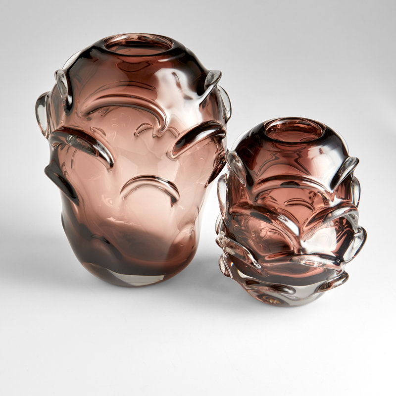 Lunaria Handmade Ceramic / Porcelain Table Vase, 9" H x 8" W x 8" D