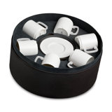 Soie Tressee Platinum Espresso Cup &Saucer (Gift Box of 6)