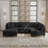 Michelyn 120.5"W 5 - Piece Corduroy Modular Sectional Sofa with Ottoman-625081125