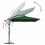 Umbrella with LED Strip Lights Polyester and Aluminium Outdoor Parasol-1633500822-1633500816
