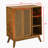 Storage Cabinet with open shelves and sliding doors-571550000
