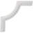 8"W x 8"H x 1/2"P Nexus Acanthus Leaf Panel Moulding Corner