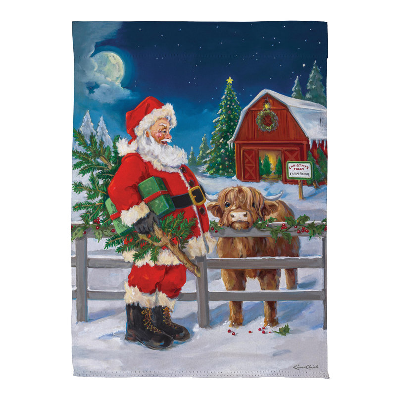 Drapeau de jardin Santa & Highland