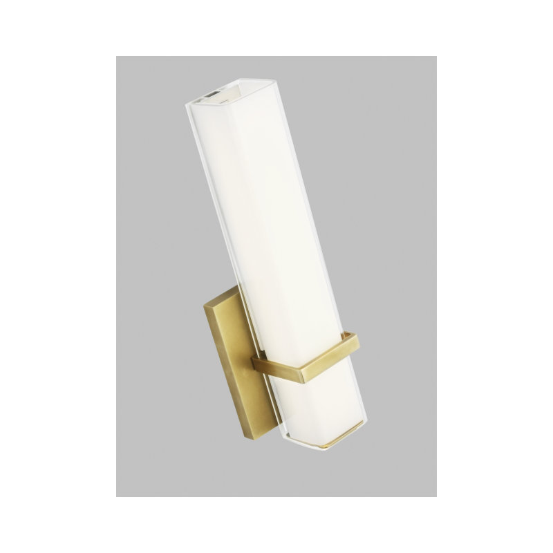 Milan 1 - Light LED Bath Bar, Natural Brass