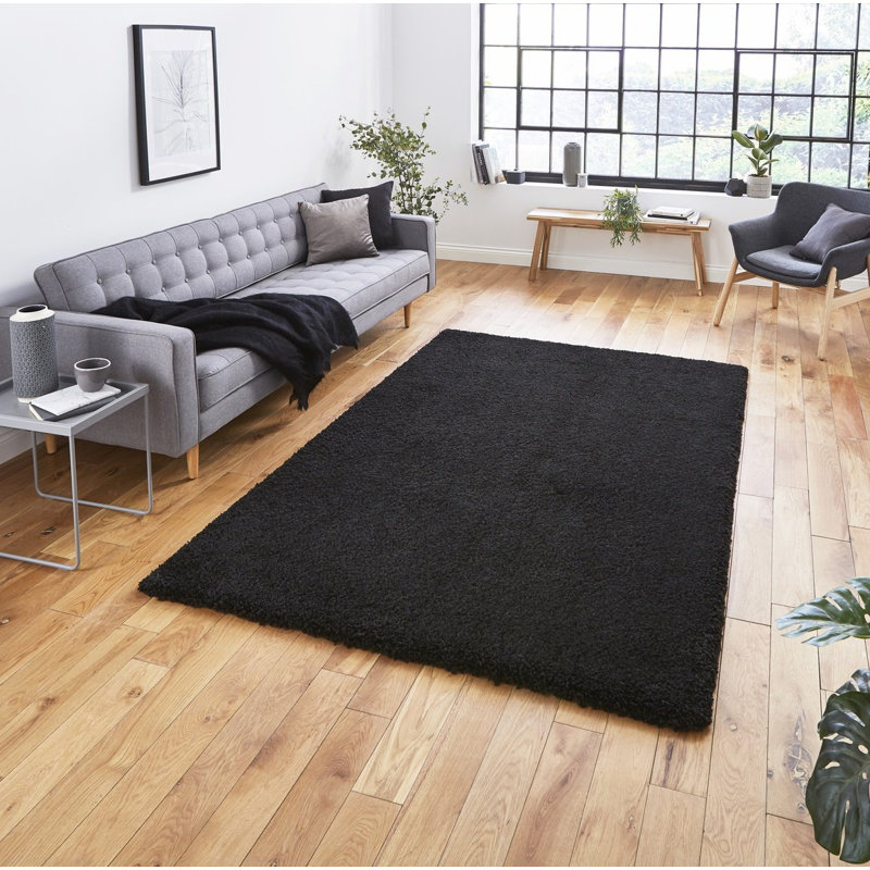 Tsaile area rug Machine Woven Rectangle Black, Rectangle 160 x 220cm