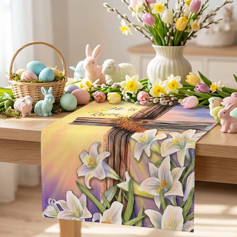 Chemin de table de Pâques 1 pièce
