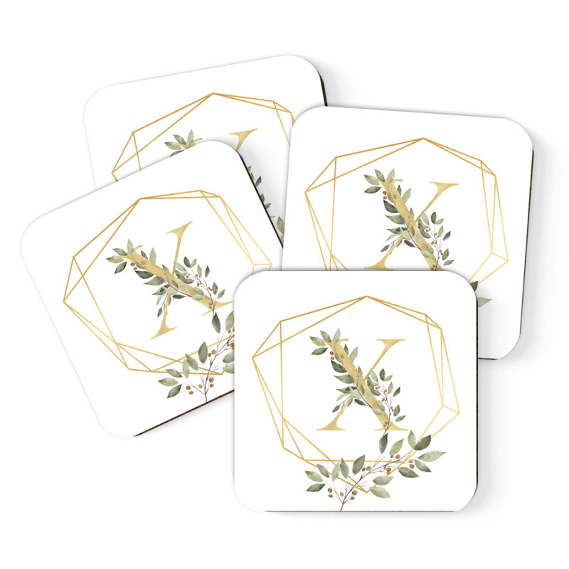 Sous-verres Café à monogramme, X