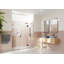 Stellar 69.5 in. W x 78 in. H Fully Frameless 3 Panel Inline Glass Hinged Shower Enclosure-59589280