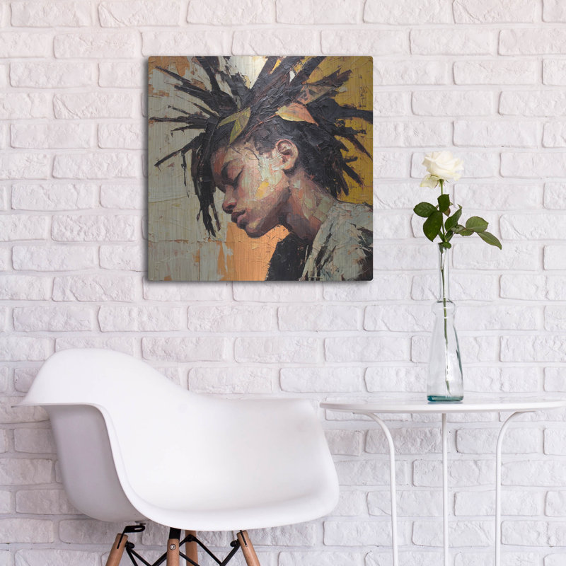  «Aussi déloyal» par Rich Monet, art mural en métal, 24 po x 24 po