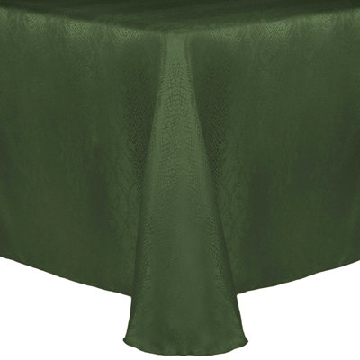 Ultimate Textile Modern Damask Kenya 52 X 70-Inch Oval Tablecloth Jungle Green