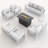 9 - Person Patio Conversation Set with Cushions-100749454-100749457