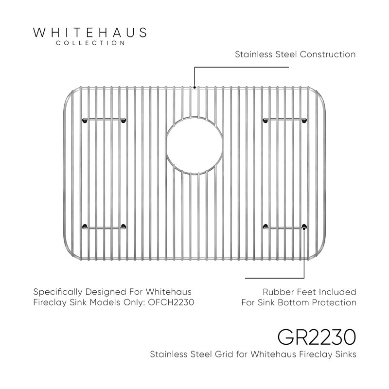 Stainless Steel Sink Grid For Whitehaus Fireclay Sinks OFC2230