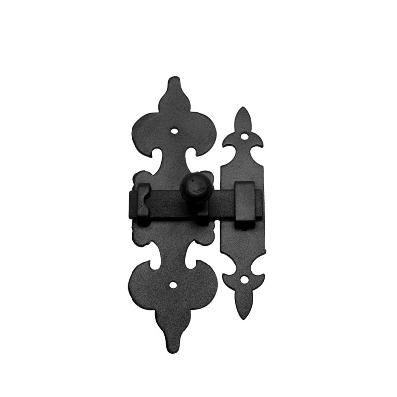 Loquet fleur de lis en fer forgé cabinet