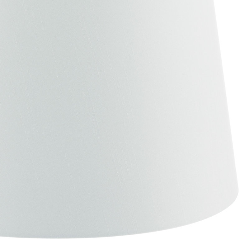 26 cm H Empire Fabric Lamp Shade ( Screw On ), White