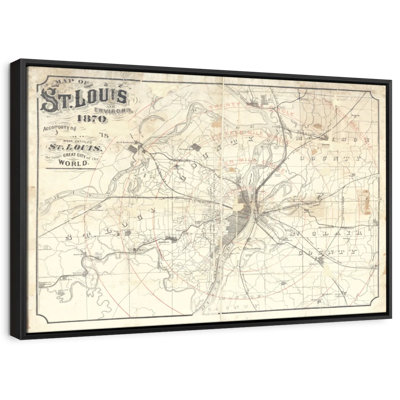 Vintage St Louis Map II Canvas Print