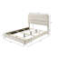 Lit à panneau tapissier 1pc Design-312925336