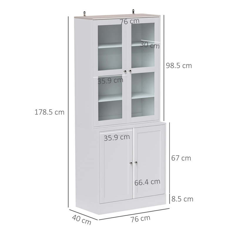 Birce Cube Bookcase., White/Oak