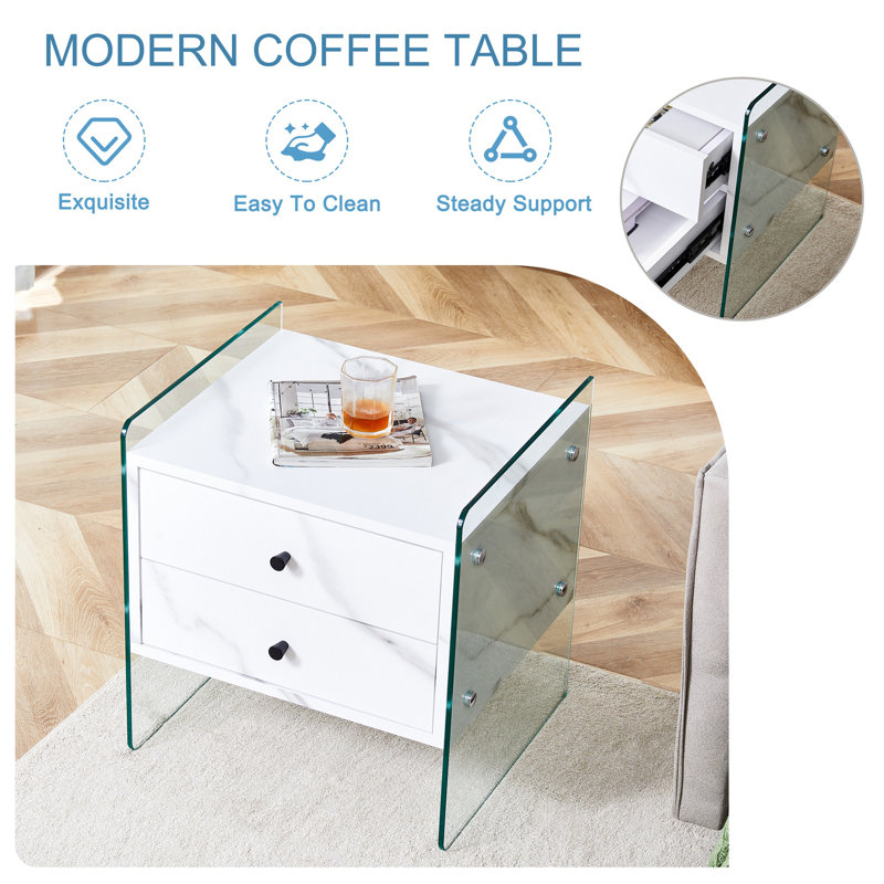 Double-drawer Bedside Table