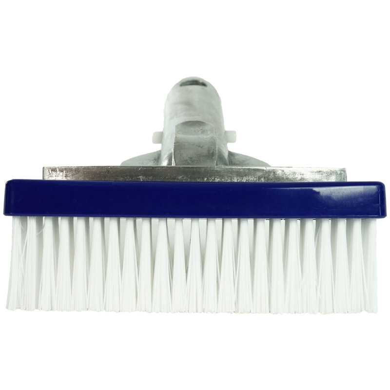 Tête de brosse à poils de piscine bleue 5,5 po avec poignée