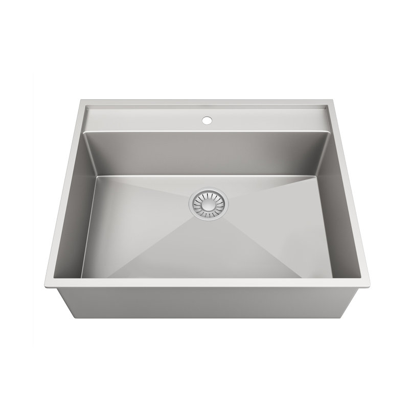 25" Single Bowl Dualmount Kitchen Sink