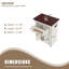 Support pour aquarium 10-15 gallons avec prises de courant et rangement