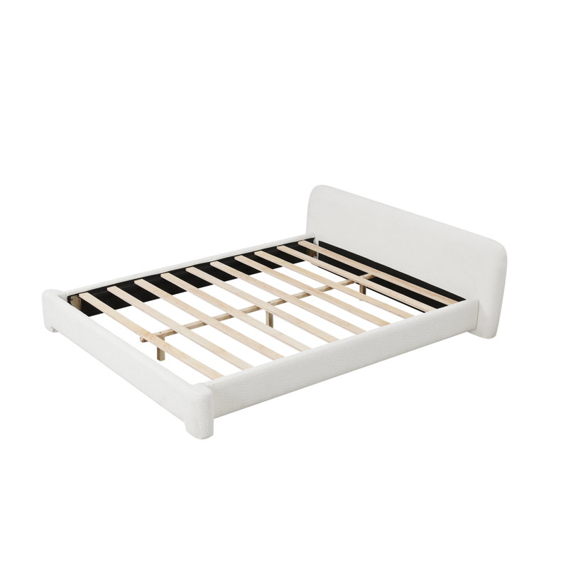 Duteil Cozy Boucle Upholstered Bed, Full