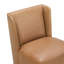 Chaise d'appoint rembourrée en cuir véritable Ardeth-133044699-133044701