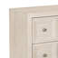 Grande table de chevet Kizie, USB A-C, 2 tiroirs, bronze, beige, 38 pouces