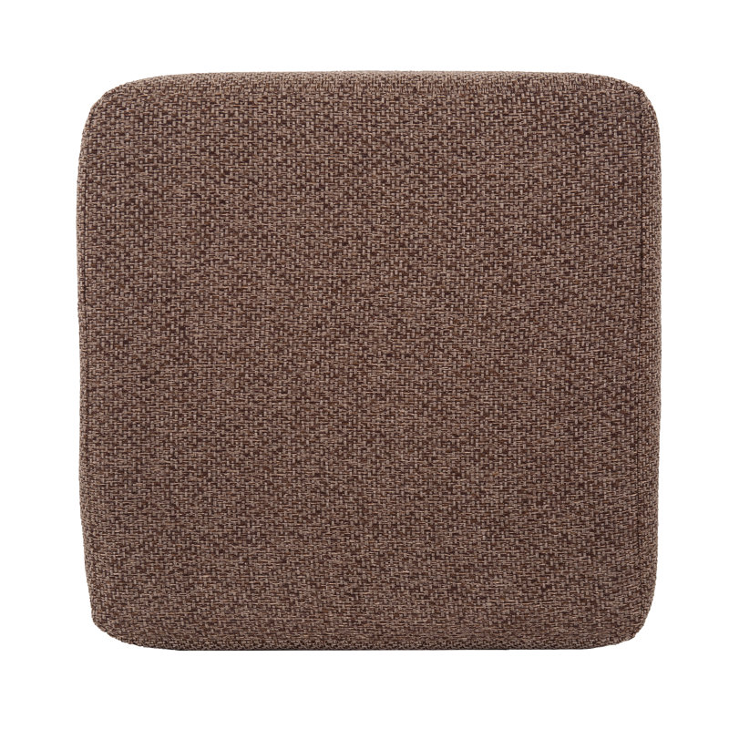 Repose-pieds Ashle, Polyester à 100 % de couleur chocolat