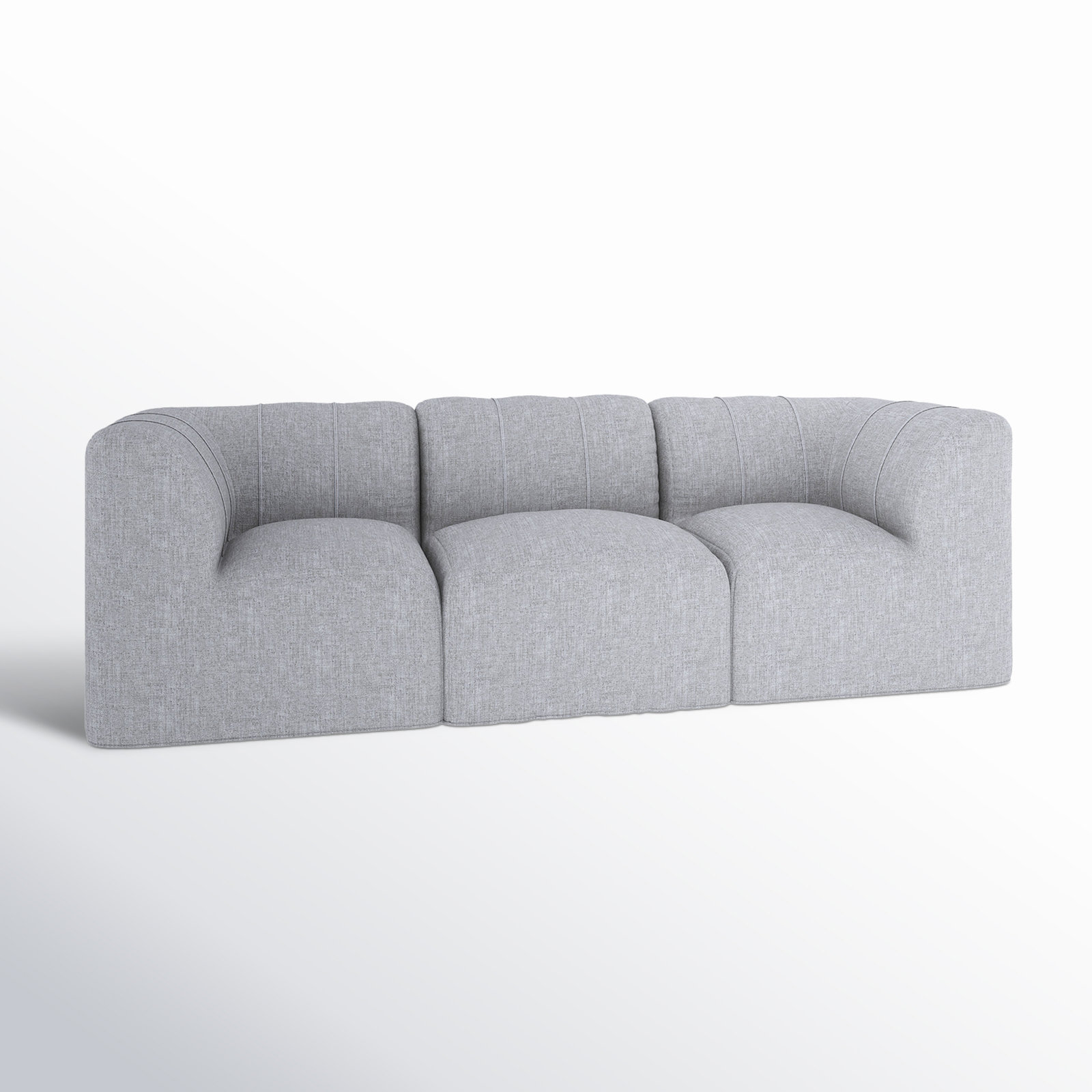 Praia 96" Sunbrella Outdoor Sofa, Canvas Granite Sunbrella® Canvas