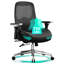Grande et grande chaise de bureau avec coussin de siège large et épais pour les personnes lourdes Chaises de bureau ergonomiques en maille d'ordinateur avec accoudoirs 4D, soutien lombaire réglable pour adultes 8 heures de travail